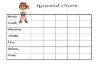 How To Download Free Chart For Monday-Friday | Get Your with regard to Blank Reward Chart Template