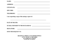How To Get An Autopsy Report In Nj – Fill Online with Blank Autopsy Report Template