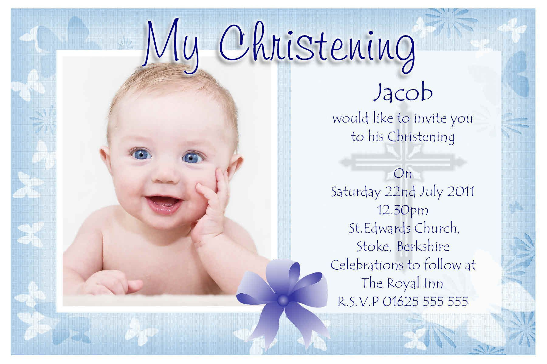 Invitation Card For Christening : Invitation Card For with regard to Blank Christening Invitation Templates