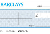 Large Blank Barclays Bank Cheque For Charity pertaining to Blank Cheque Template Uk