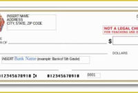 Large Fake Check Template Free Of 24 Blank Check Template within Large Blank Cheque Template