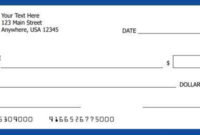 Large Presentation Check Template Free | Templates for Large Blank Cheque Template