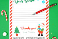 Letter To Santa Printables - These Cute Printable Letter with regard to Blank Letter From Santa Template