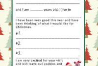 Letters To Santa Template – Free Printable | Santa Letter throughout Blank Letter From Santa Template