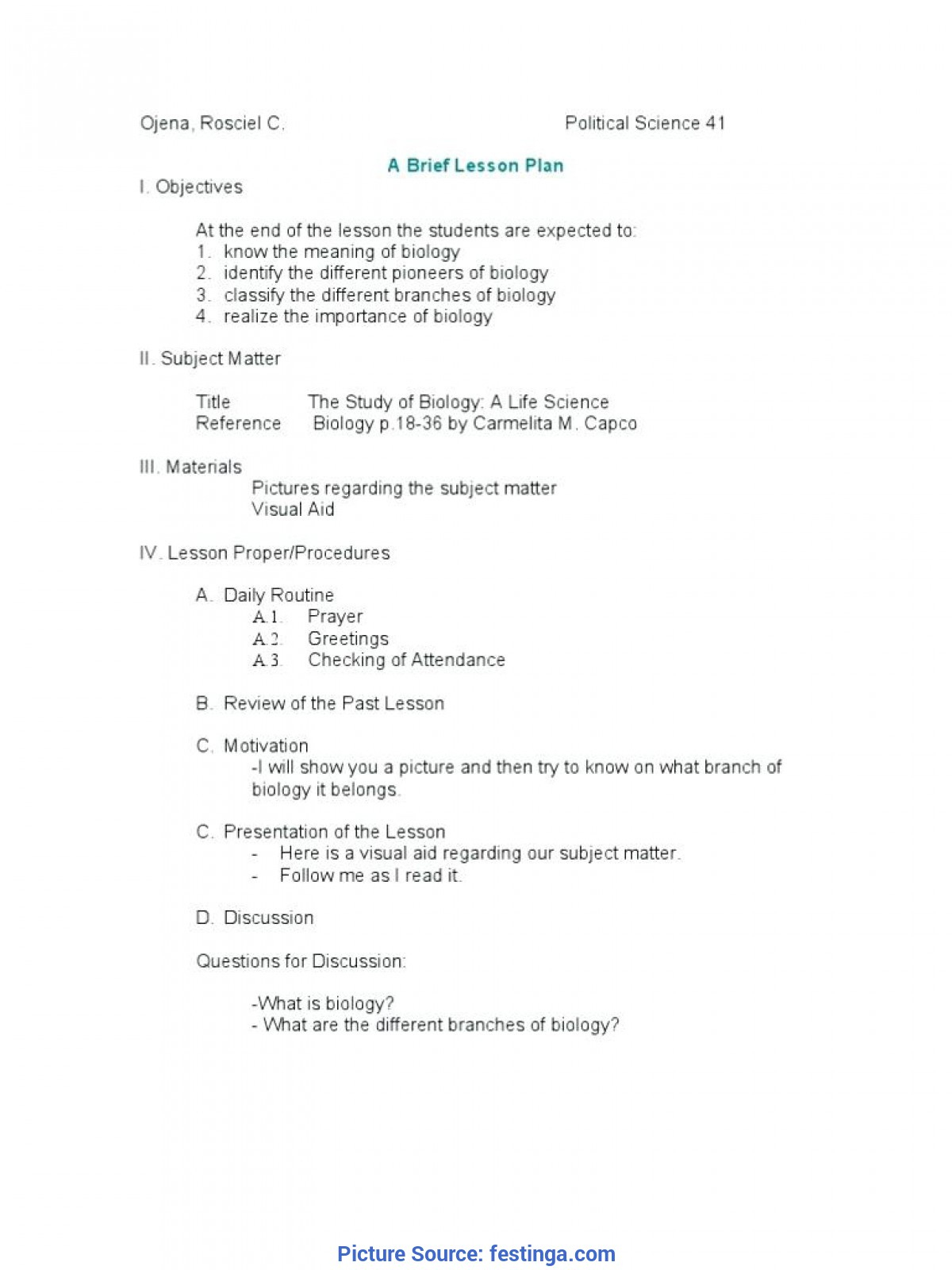 Madeline Hunter Lesson Plan Blank Template - Fieldst - Ota with regard to Madeline Hunter Lesson Plan Blank Template