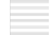 Manuscript Paper – 118 Free Templates In Pdf, Word, Excel with regard to Blank Sheet Music Template For Word