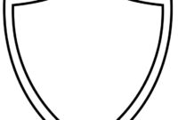 Medieval Shield Drawing At Getdrawings | Free Download for Blank Shield Template Printable