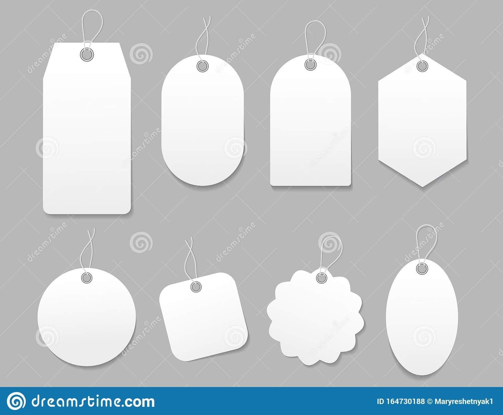 Mockup Tag, Paper Label. Template Blank Tag For Price with regard to Blank Luggage Tag Template