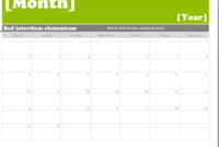 Ms Word Calendar Templates • Printable Calendar Template throughout Blank Activity Calendar Template