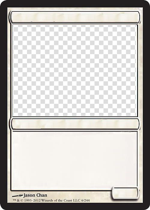 Mtg Blank White Card Transparent Background Png Clipart In in Blank Magic Card Template