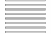 Music Staff Paper (12 Per Page) with Blank Sheet Music Template For Word