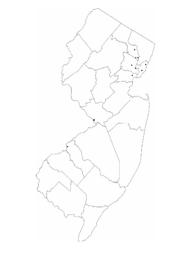 New Jersey Map Template - 8 Free Templates In Pdf, Word with regard to Blank City Map Template