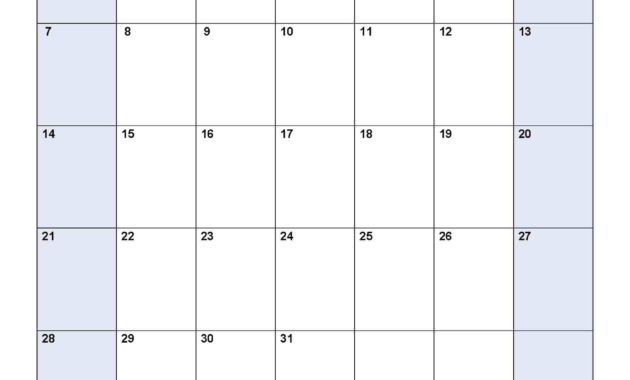 October 2018 Calendar - Free, Printable Calendar Templates pertaining to Blank Calander Template
