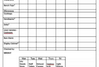 Office Cleaning Schedule Template - Culturopedia regarding Blank Cleaning Schedule Template