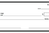 Oversized Check Template - Carlynstudio for Editable Blank Check Template