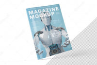 Premium Psd | Isolated Cut Out Blank A4 Magazine Cover in Blank Magazine Template Psd