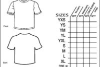 Printable T-Shirt Order Form Template | Besttemplates123 for Blank Tshirt Template Pdf