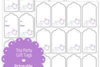 Printable Tea Party Gift Tags — Printable Treats with regard to Blank Luggage Tag Template
