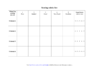 Rubric Templates | Template Rating Scale Rubric | Family within Blank Rubric Template