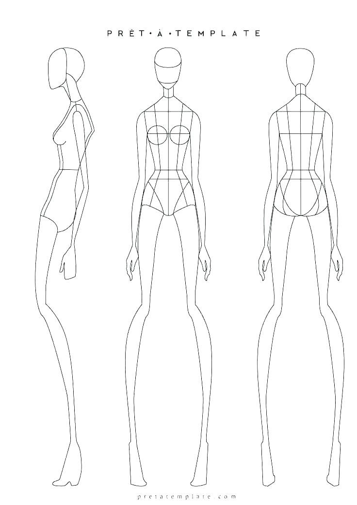 Sketch Model Template - Atlasapp.co | Fashion Illustration inside Blank Model Sketch Template