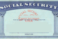 Social Security Card Tax Refund Service Estimate Tax within Blank Social Security Card Template