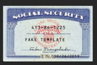 Template Social Security Card Usa – Ssn Psd Template in Blank Social Security Card Template