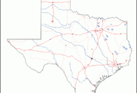 Texas Free Map, Free Blank Map, Free Outline Map, Free regarding Blank City Map Template