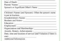 The Interesting Obituary Template Inside Fill In The Blank with regard to Fill In The Blank Obituary Template