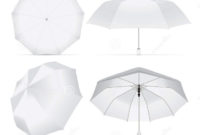 The Marvelous Umbrella For Your Design And Logo. Stock in Blank Umbrella Template