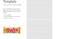 Twix Chocolate Bar 1.79 Oz Blank Wrapper Template Cookie pertaining to Blank Candy Bar Wrapper Template For Word