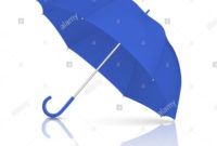 Vector 3D Realistic Render Blue Blank Umbrella Icon regarding Blank Umbrella Template