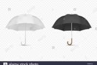 Vector 3D Realistic Render White And Black Blank Umbrella within Blank Umbrella Template